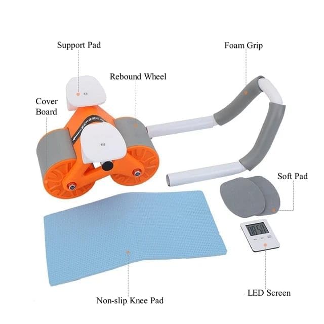 Click to open expanded view Asterin sales Ab Roller Wheel Exercise with Elbow Support, Automatic Rebound Abdominal Wheel,Double Wheel Ab Roller Equipment for Core Workout for Home Gym Fitness, Yoga & Pilates Exercises