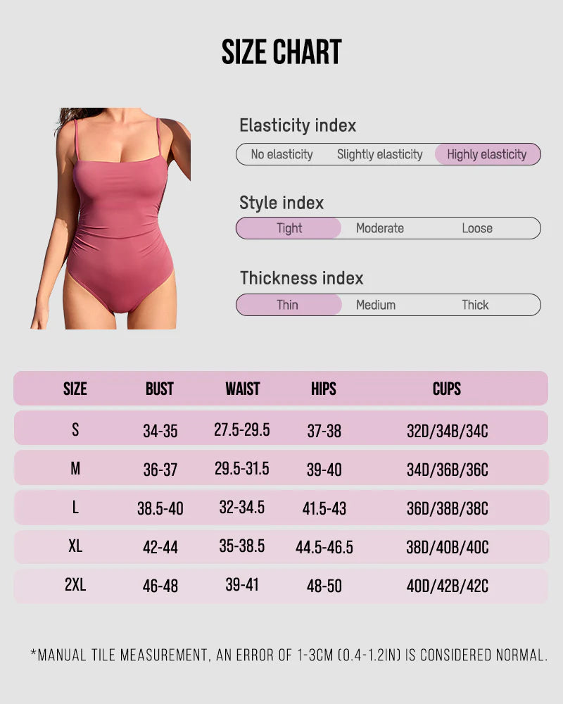 Shesways® Ruched Tummy Control Sculpting Swimsuit