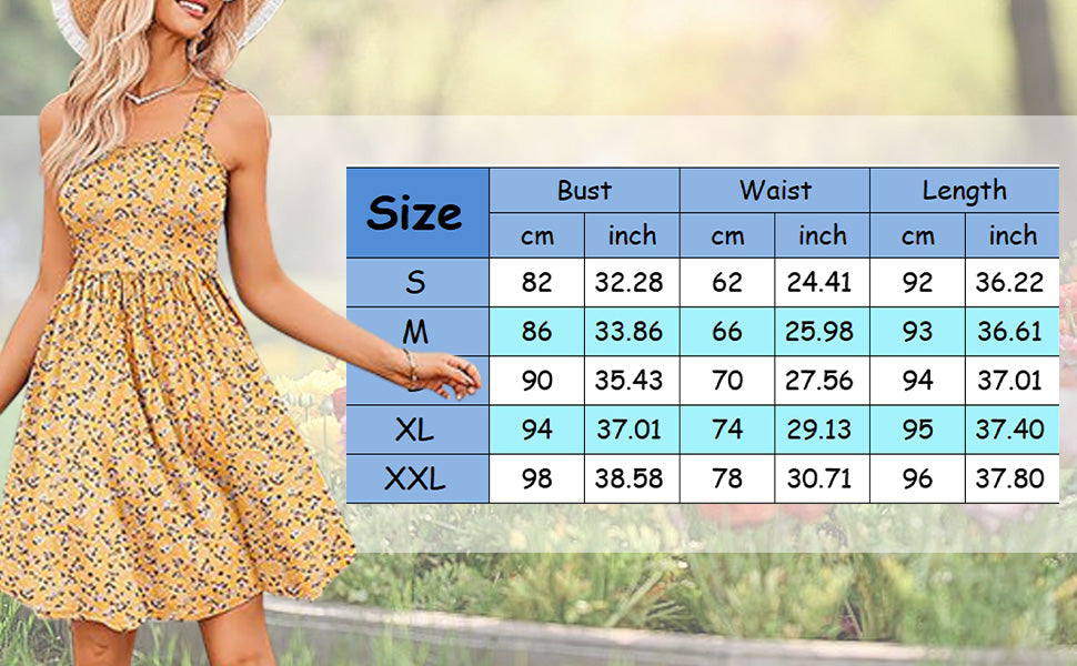 Shesways® Square-Neck A-Line Sundress – Flirty Pockets & Summer Breeze Ready
