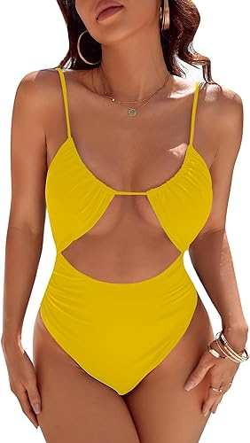 Shesways® Chic Cut-Out Tummy Control Swimsuit