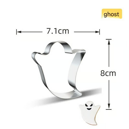 Halloween Pumpkin & Cookie Moulds – 7-Piece Stainless Steel Set