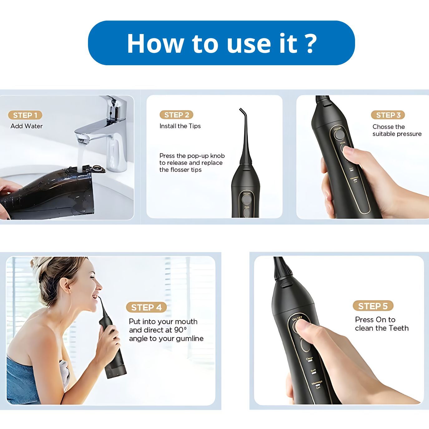 HEALIX | Water Flosser for perfect oral hygiene