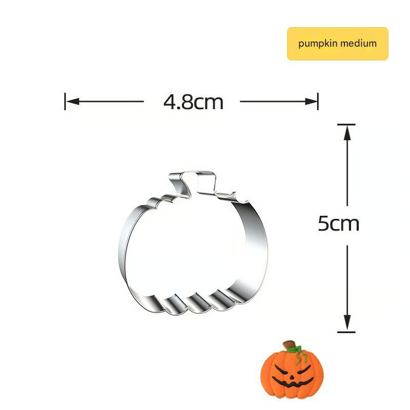 Halloween Pumpkin & Cookie Moulds – 7-Piece Stainless Steel Set