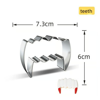 Halloween Pumpkin & Cookie Moulds – 7-Piece Stainless Steel Set