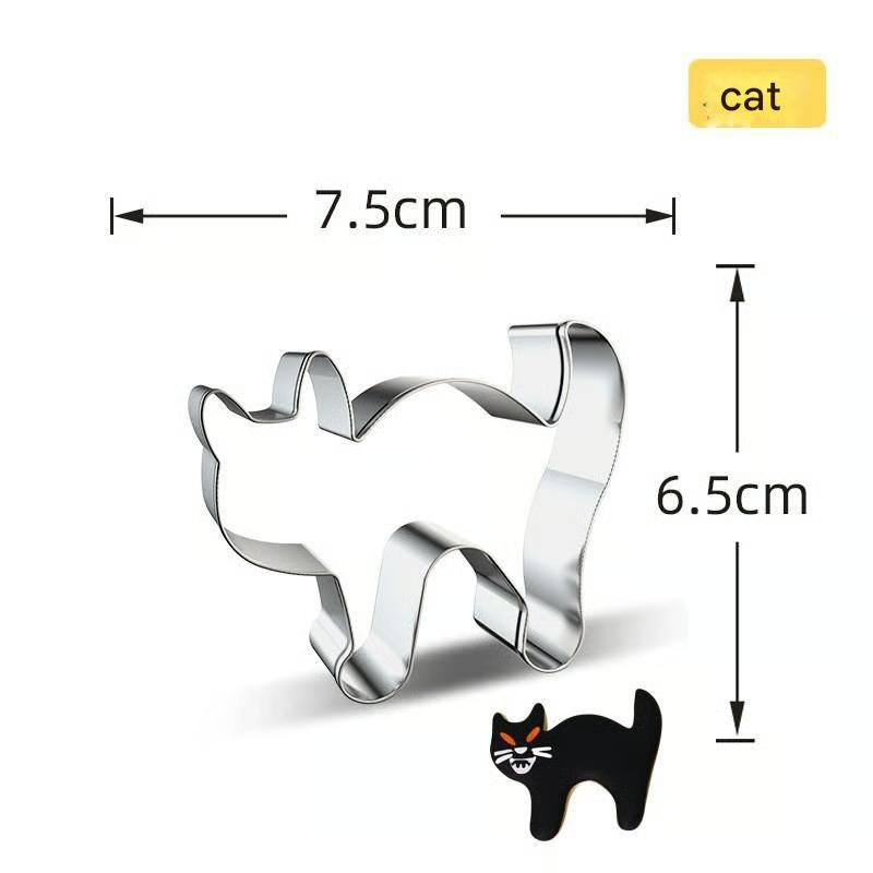 Halloween Pumpkin & Cookie Moulds – 7-Piece Stainless Steel Set