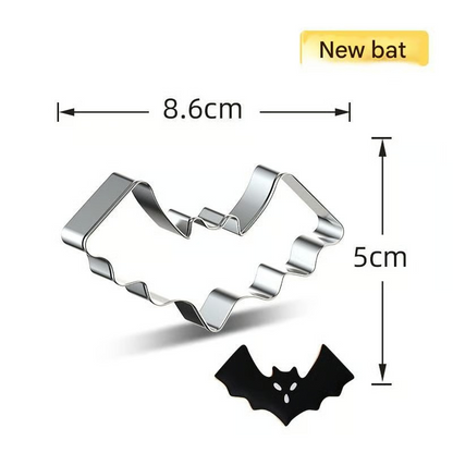 Halloween Pumpkin & Cookie Moulds – 7-Piece Stainless Steel Set
