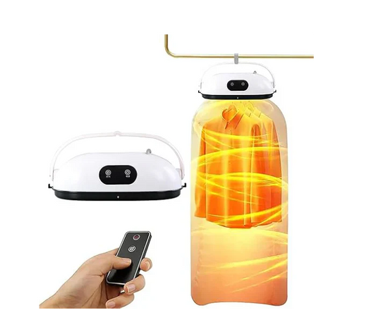 OIDIRE Fully Automatic Hanging Portable cloth dryer,Dual mode gentle drying of various clothes materials,Easy storage ,Travel friendly ,Clothes wrinkle removal