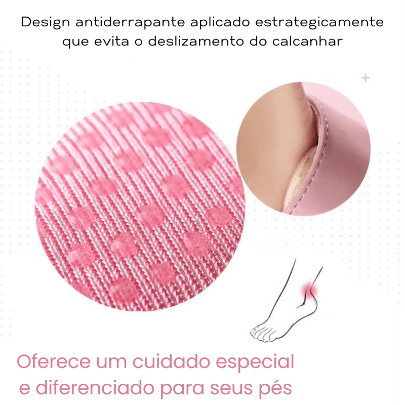 Protetor de Calcanhar Antideslizante com Silicone – Alívio Imediato em Qualquer Sapato