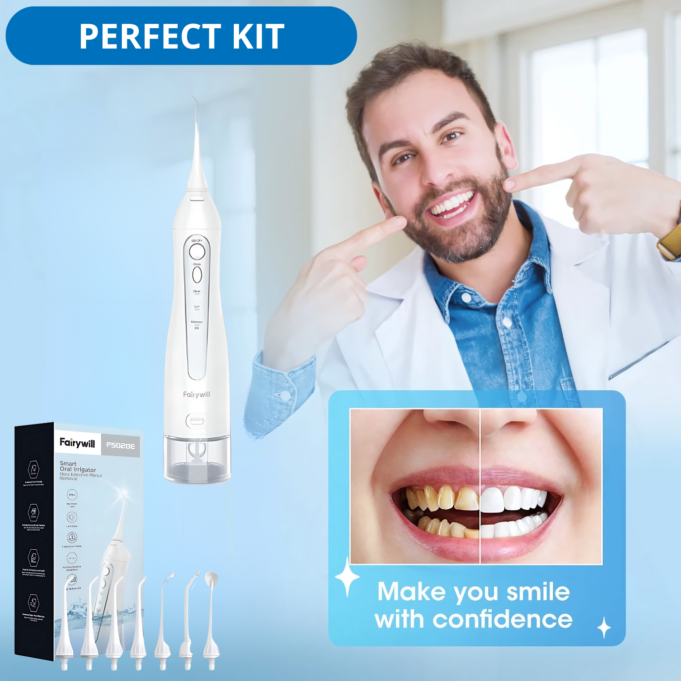 HEALIX | Water Flosser for perfect oral hygiene