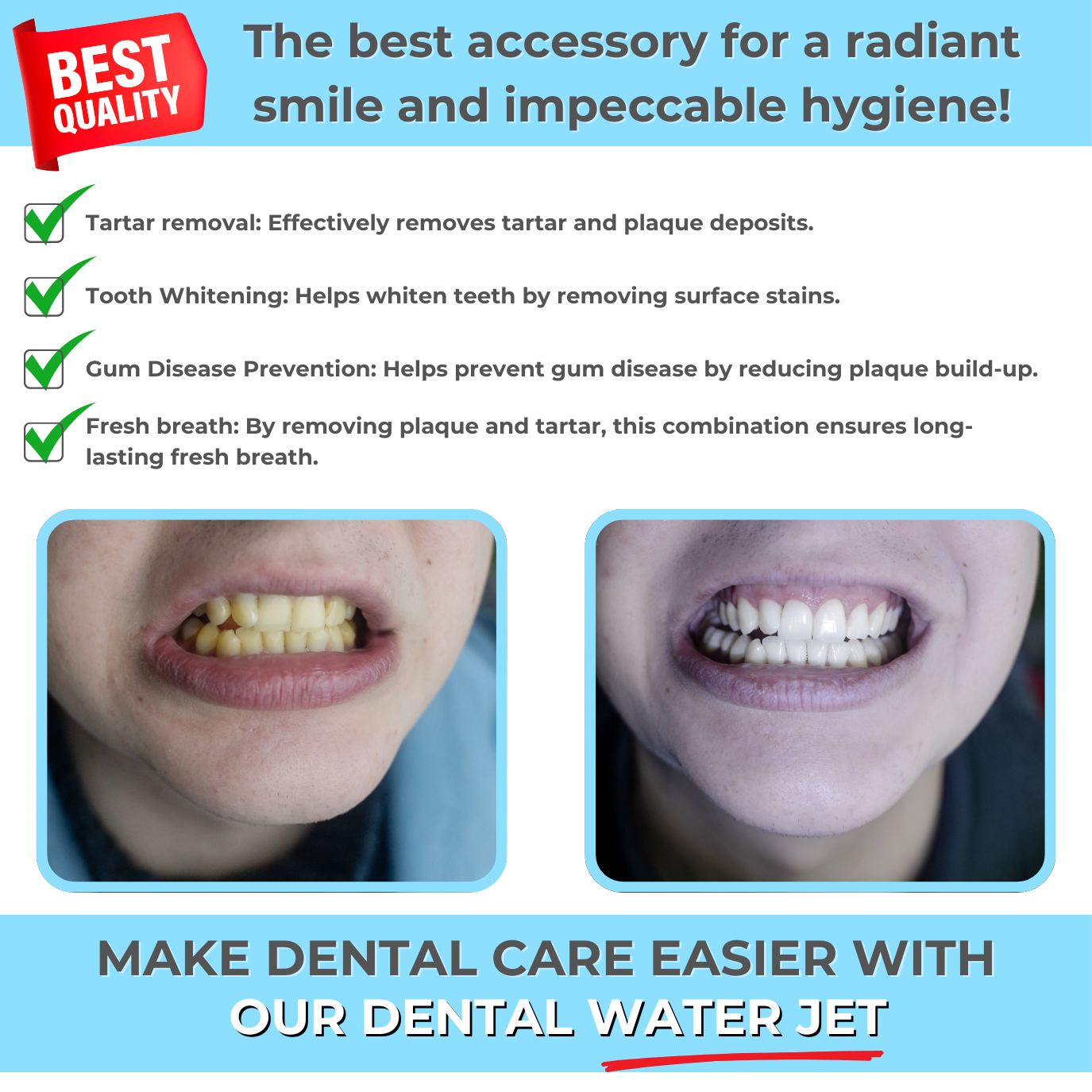 HEALIX | Water Flosser for perfect oral hygiene