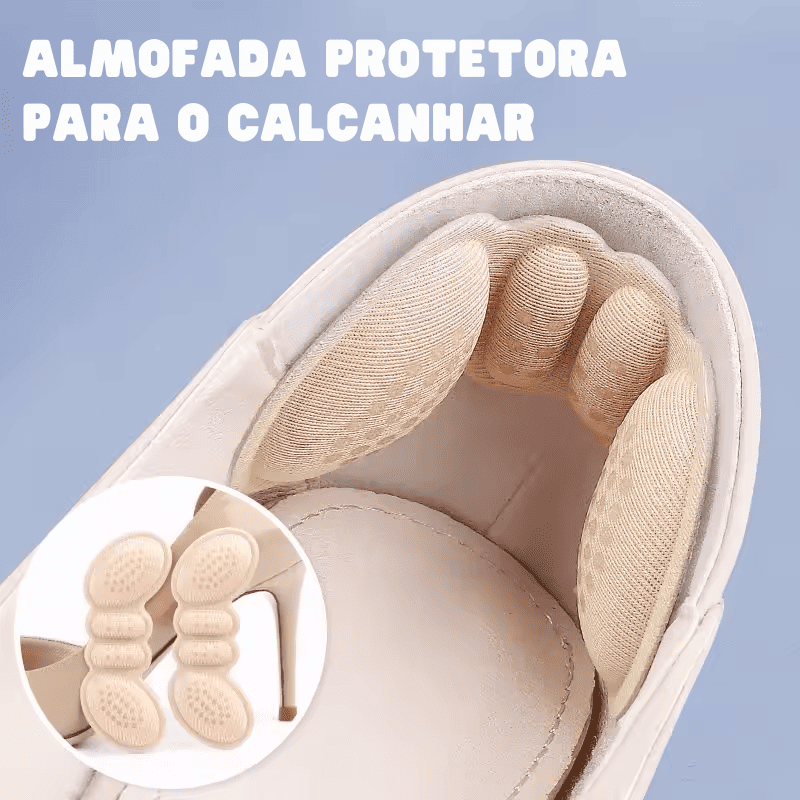 Protetor de Calcanhar Antideslizante com Silicone – Alívio Imediato em Qualquer Sapato