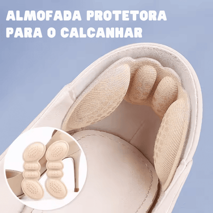 Protetor de Calcanhar Antideslizante com Silicone – Alívio Imediato em Qualquer Sapato