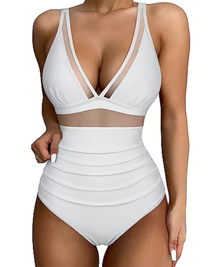 Shesways® Mesh Push Up Bathing Suit