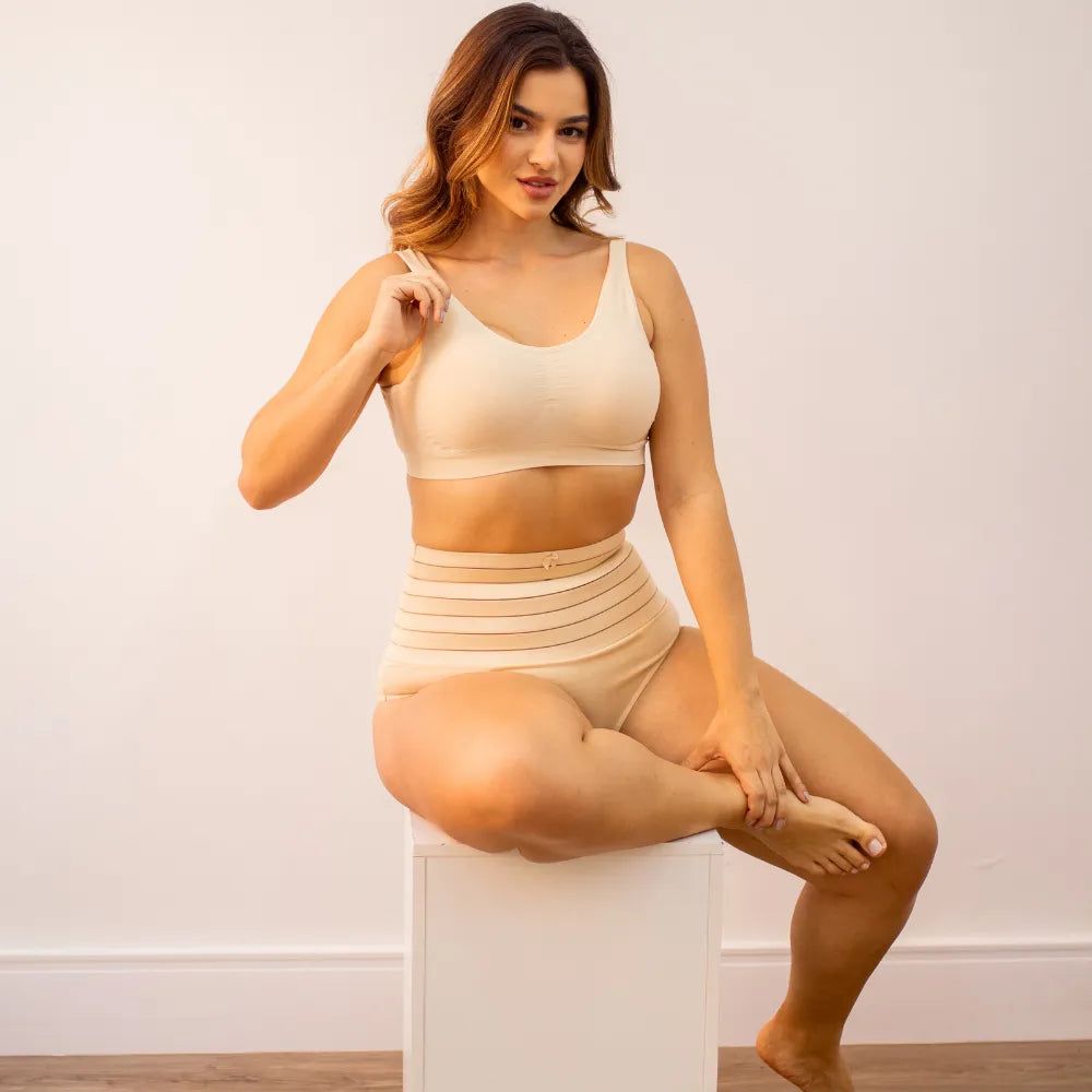 Calcinha Modeladora BelleForm- Seca Barriga - Efeito Lipo